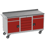 Triple Tool Cabinet 450kg Capacity, British Made — view 28