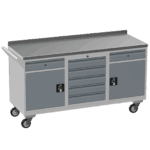 Triple Tool Cabinet 450kg Capacity, British Made — view 34