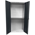 Large Storage Cabinet with Louvre Panel, British Made — view 20