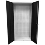 Large Storage Cabinet with Louvre Panel, British Made — view 12