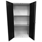 Large Storage Cabinet with Louvre Panel, British Made — view 30