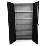Large Storage Cabinet with Louvre Panel, British Made — view 57