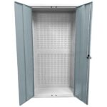 Large Storage Cabinet with Louvre Panel, British Made — view 13