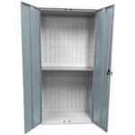 Large Storage Cabinet with Louvre Panel, British Made — view 22