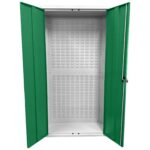 Large Storage Cabinet with Louvre Panel, British Made — view 14