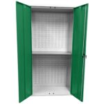 Large Storage Cabinet with Louvre Panel, British Made — view 23