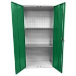 Large Storage Cabinet with Louvre Panel, British Made — view 32