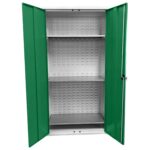 Large Storage Cabinet with Louvre Panel, British Made — view 41