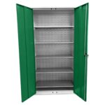 Large Storage Cabinet with Louvre Panel, British Made — view 59