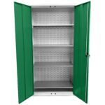 Large Storage Cabinet with Louvre Panel, British Made — view 50