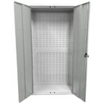 Large Storage Cabinet with Louvre Panel, British Made — view 15