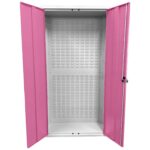 Large Storage Cabinet with Louvre Panel, British Made — view 16