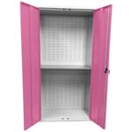 Large Storage Cabinet with Louvre Panel, British Made — view 25