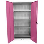 Large Storage Cabinet with Louvre Panel, British Made — view 52