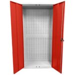 Large Storage Cabinet with Louvre Panel, British Made — view 17