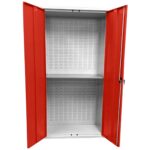Large Storage Cabinet with Louvre Panel, British Made — view 26