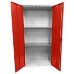 Large Storage Cabinet with Louvre Panel, British Made — view 35