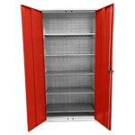 Large Storage Cabinet with Louvre Panel, British Made — view 62