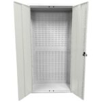 Large Storage Cabinet with Louvre Panel, British Made — view 18