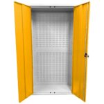 Large Storage Cabinet with Louvre Panel, British Made — view 19