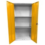 Large Storage Cabinet with Louvre Panel, British Made — view 37