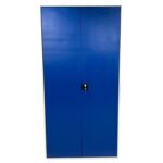 Large Storage Cabinet with Louvre Panel, British Made — view 4